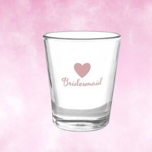 Set of 6 Shot Glass Set - 1 Maid of Honor & 5 Bridesmaid (Hortense B. Hewitt )